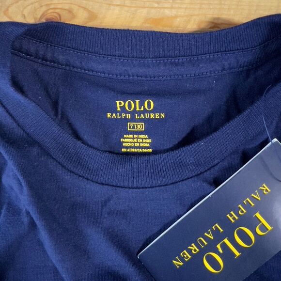Polo by Ralph Lauren Kids Navy T-Shirt NEW - Picture 2 of 3
